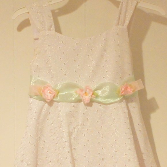 Girls Bonnie Jean Pastel Dress size 6X - Picture 2 of 5